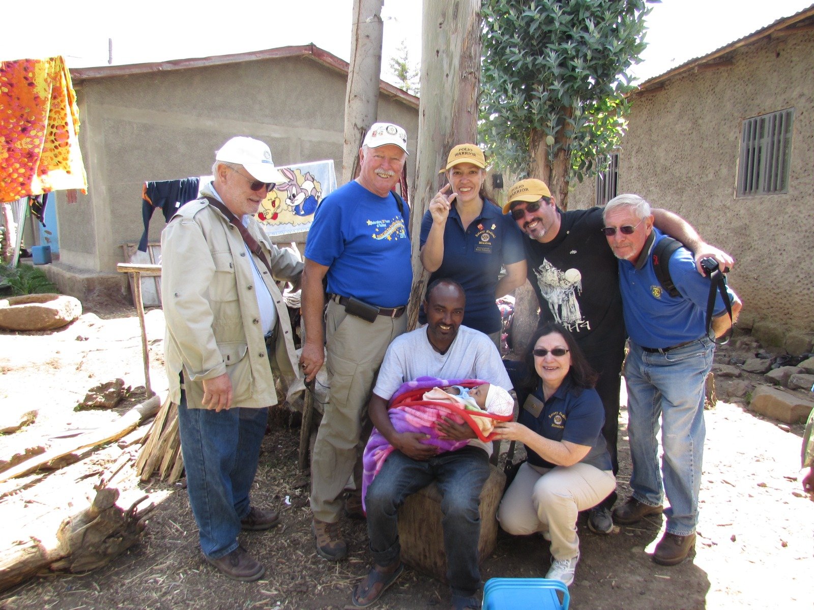Rotary E-Club volunteers organizing international grants and projects